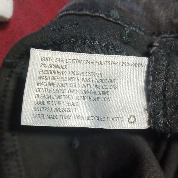 5880...Black Cat & Jack Polka Dot Jegging Size 18Plus, W32" 26"Inseam 8 1/2"Rise - Picture 6 of 6